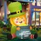 GOOSH 5 FT St Patricks Day Inflatables Giant Leprechaun with Gold Coin Pot with Built-in LEDs